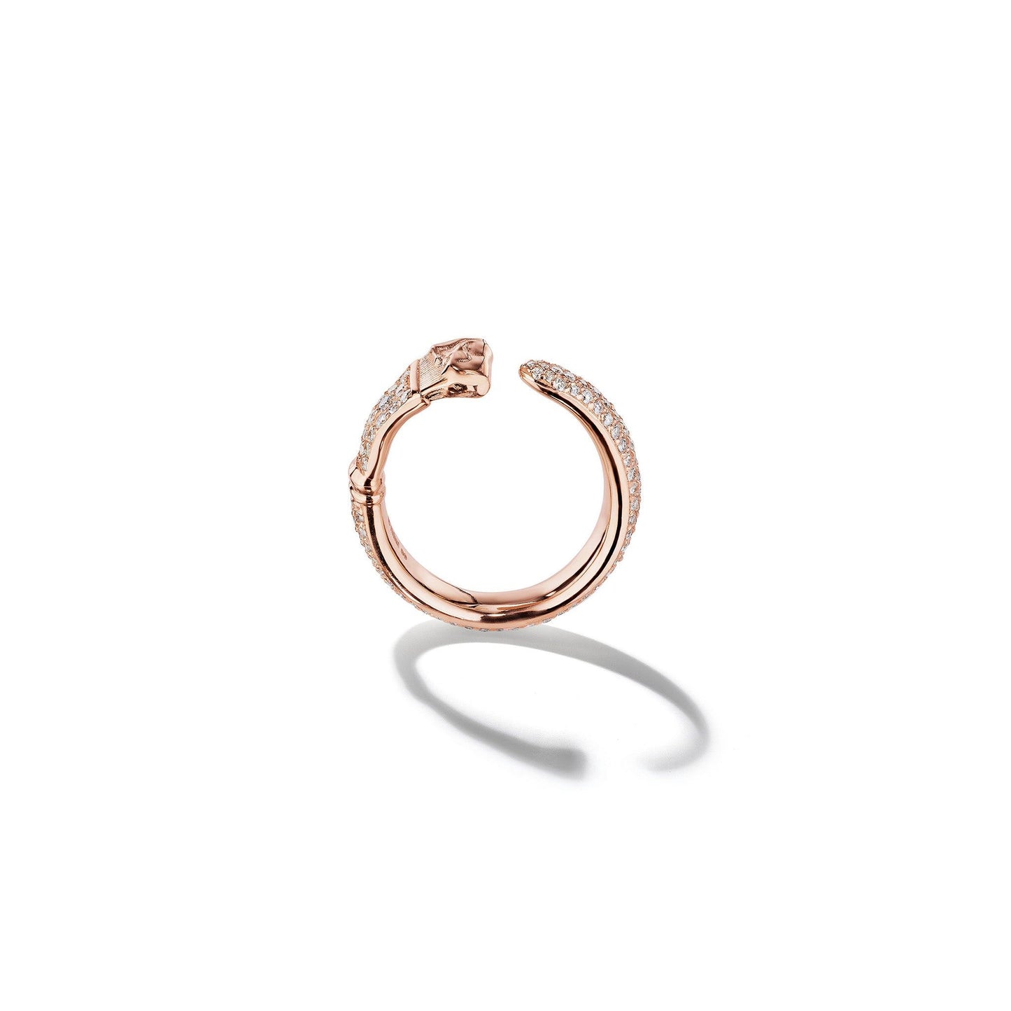 Parsons Brush Diamond Eternity Ring 18k Rose Gold
