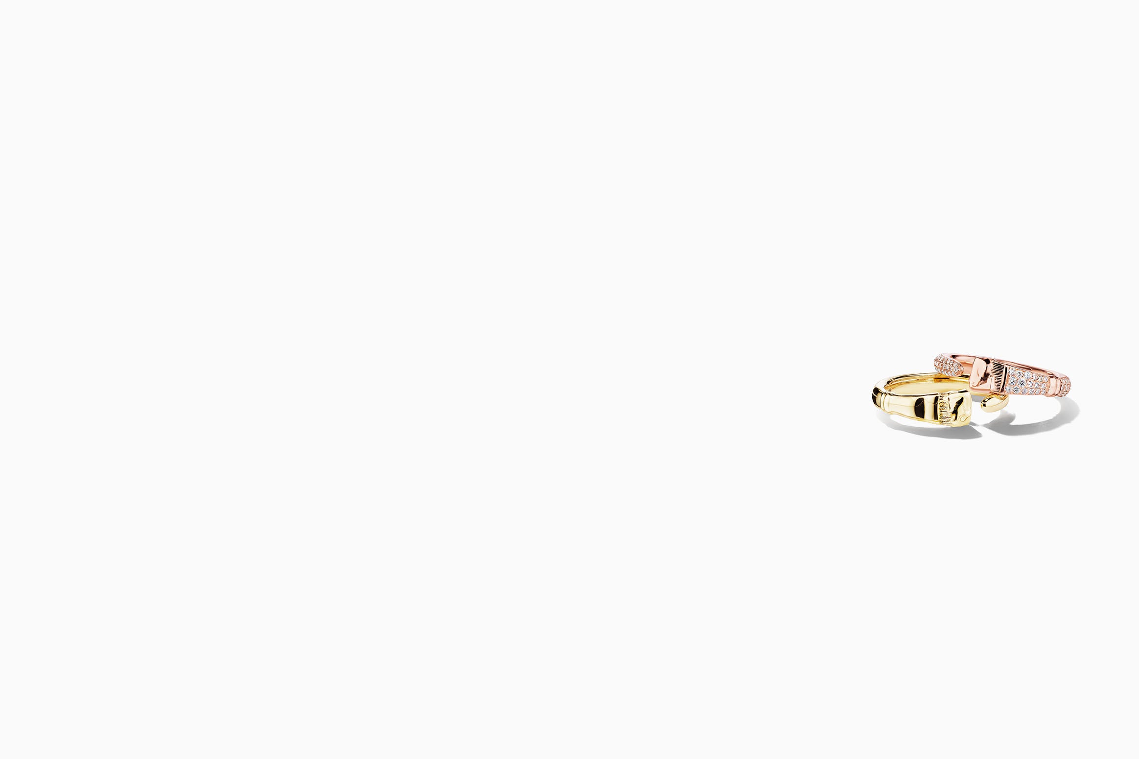 Parsons collection brush rings 18k Gold Mimi So