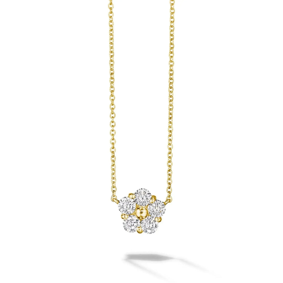 Anzia Single Flower Diamond Necklace - Large Mimi So