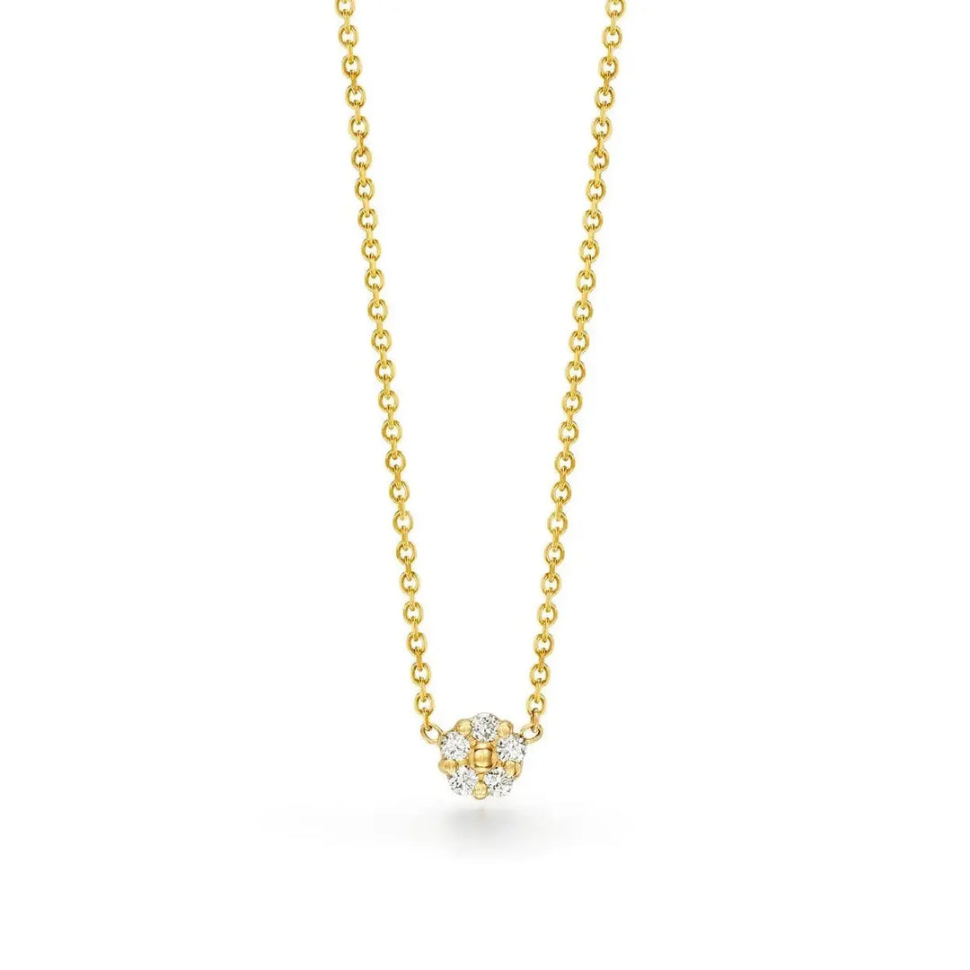 Anzia Flower Diamond Necklace - Small Mimi So