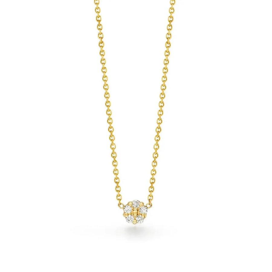 Anzia Flower Diamond Necklace - Small Mimi So