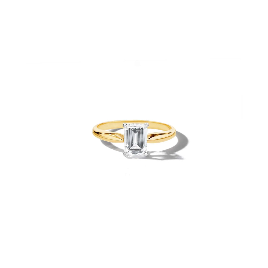 Bleecker Tapered Solitaire Engagement Ring Setting Mimi So