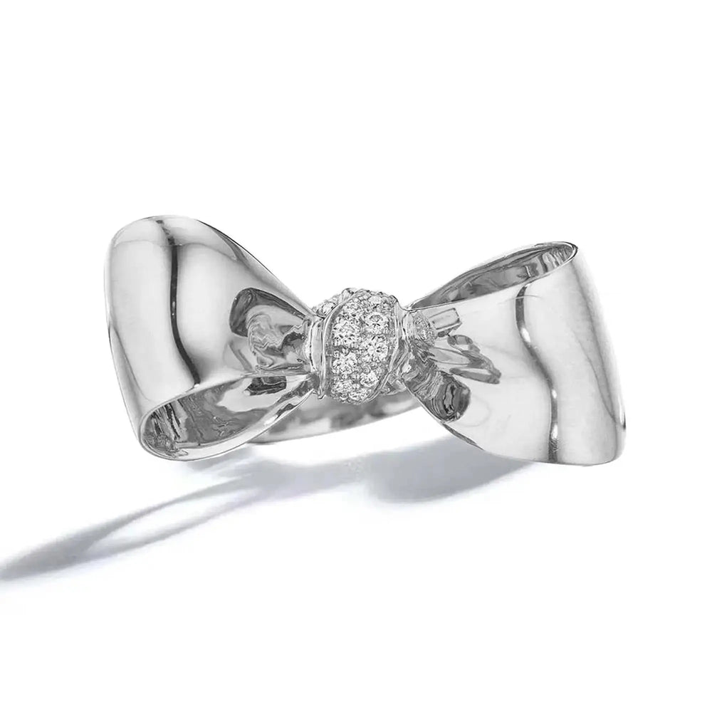 Bow Diamond Knot Ring – Medium Mimi So