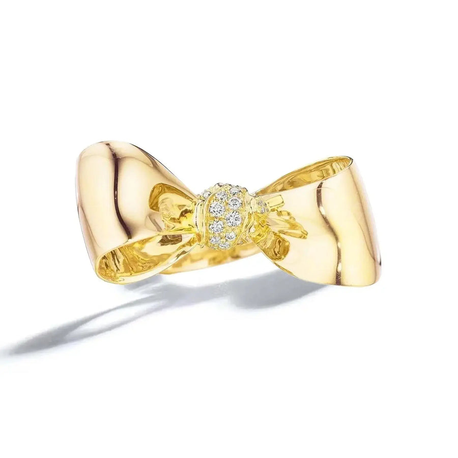 Bow Diamond Knot Ring – Medium Mimi So