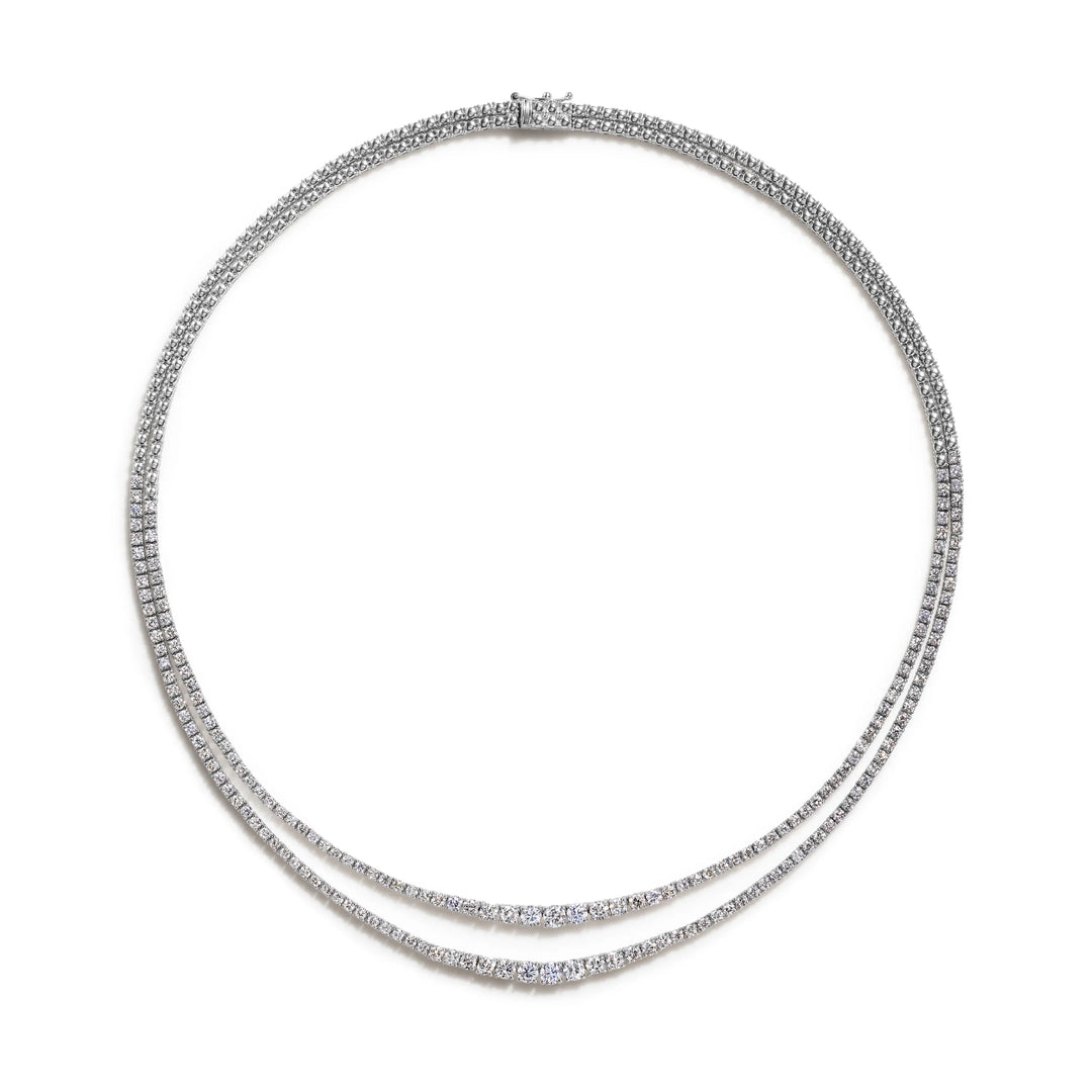 Classic Two Layer Diamond Necklace Mimi So
