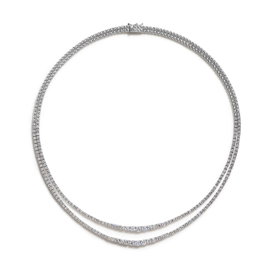 Classic Two Layer Diamond Necklace Mimi So