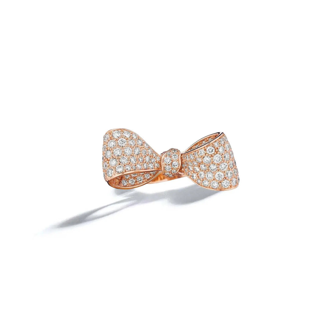 Mimi So Pave Diamond Ring in 18k Rose Gold