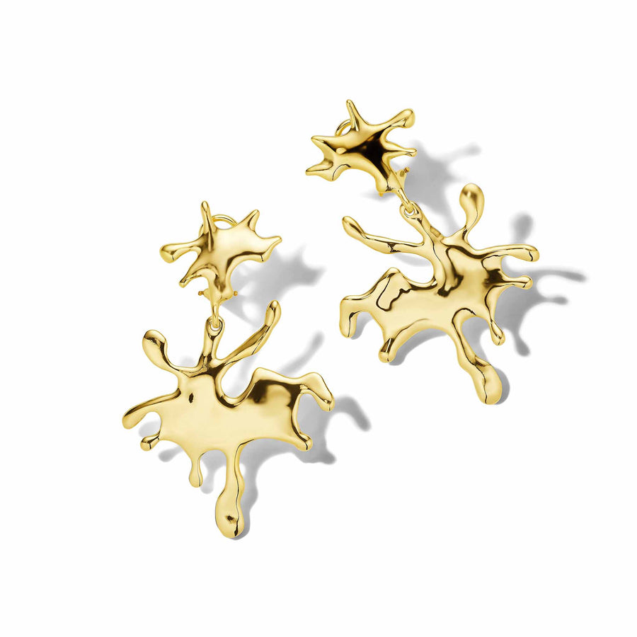 Mimi So Parsons Splash Drop Earrings_18k Yellow Gold