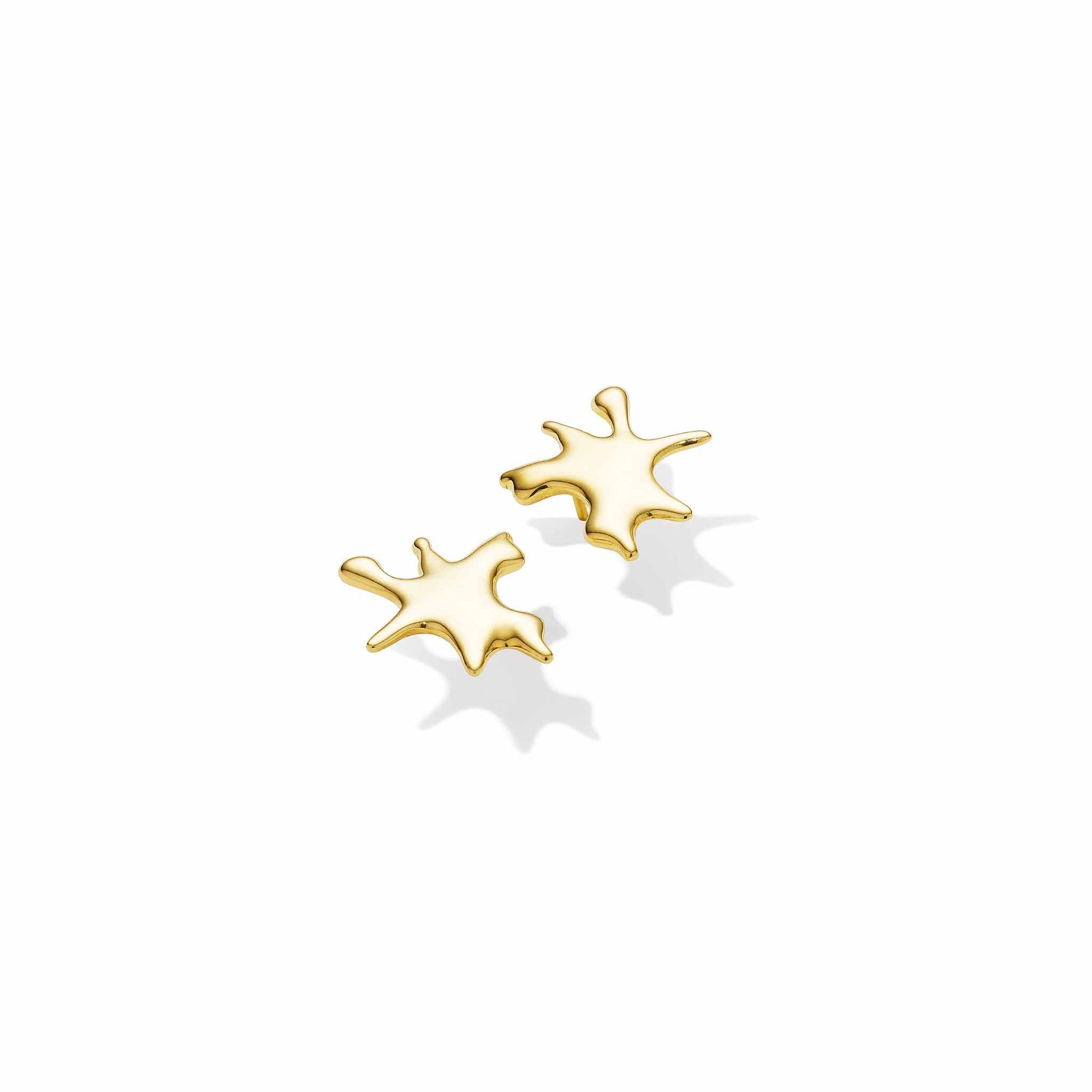 Mimi So Parsons Splash Stud Earrings 18k Yellow Gold