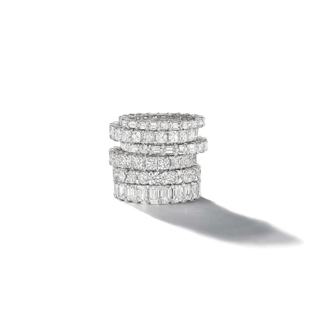Emerald Cut Diamond Eternity Band - Mimi So