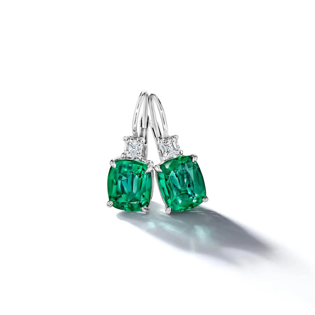 Emerald Diamond Earrings Mimi So