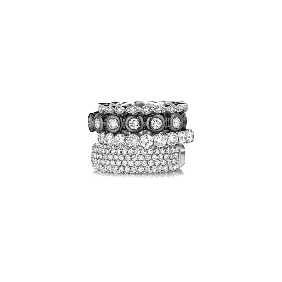 Mimi So Diamond Engagement Rings Stacked