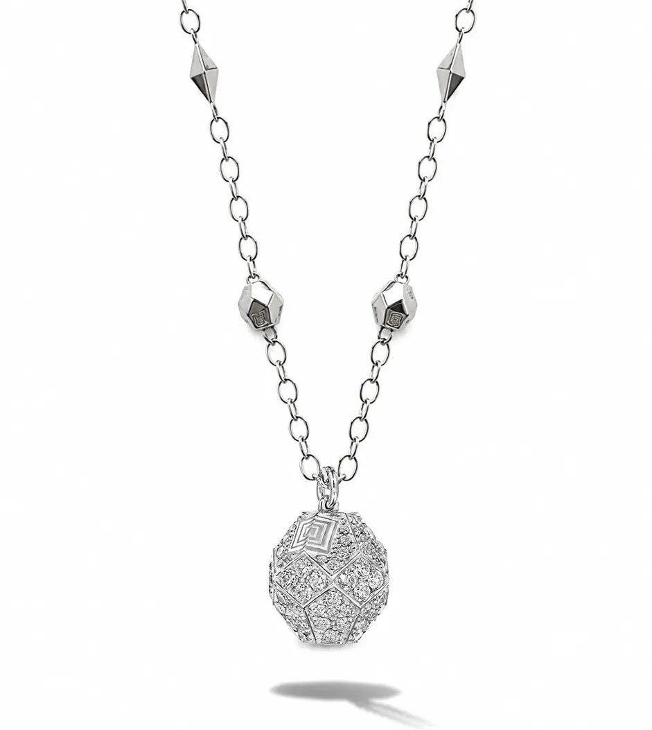 Jackson Pyramid Chain Diamond Necklace Mimi So