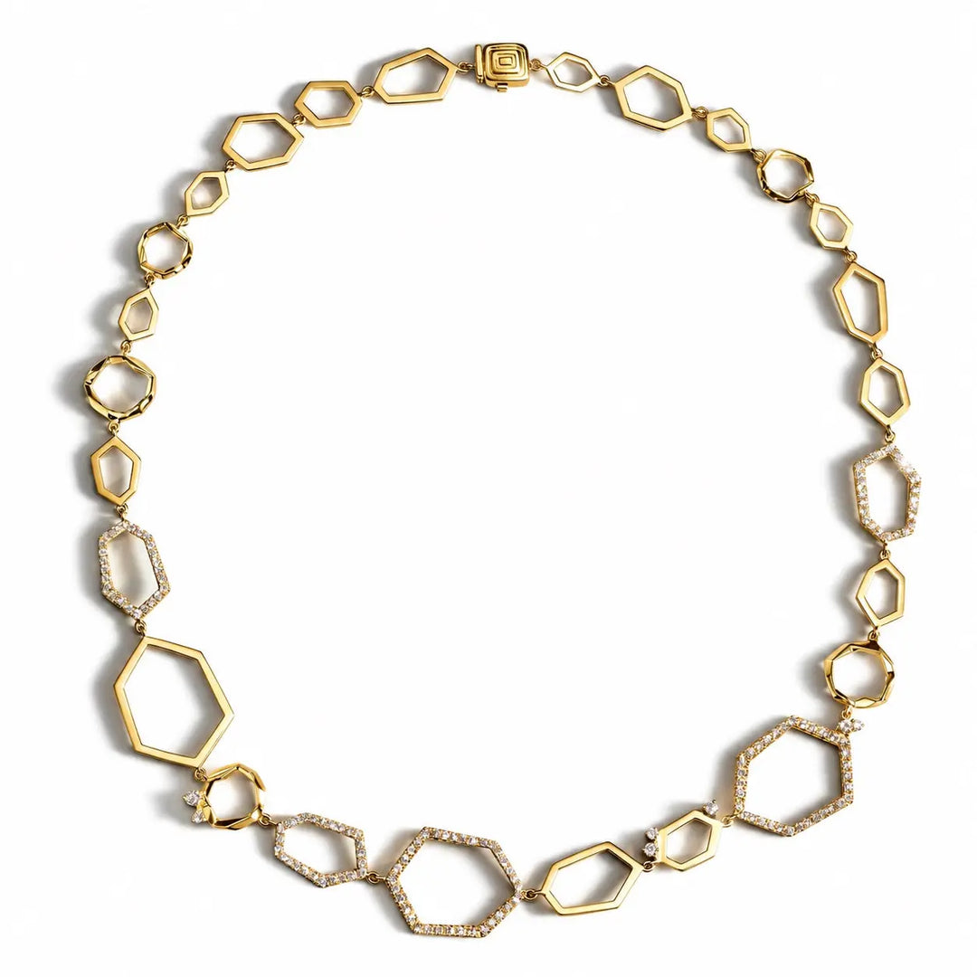 Jackson Teton Diamond Link Necklace Mimi So