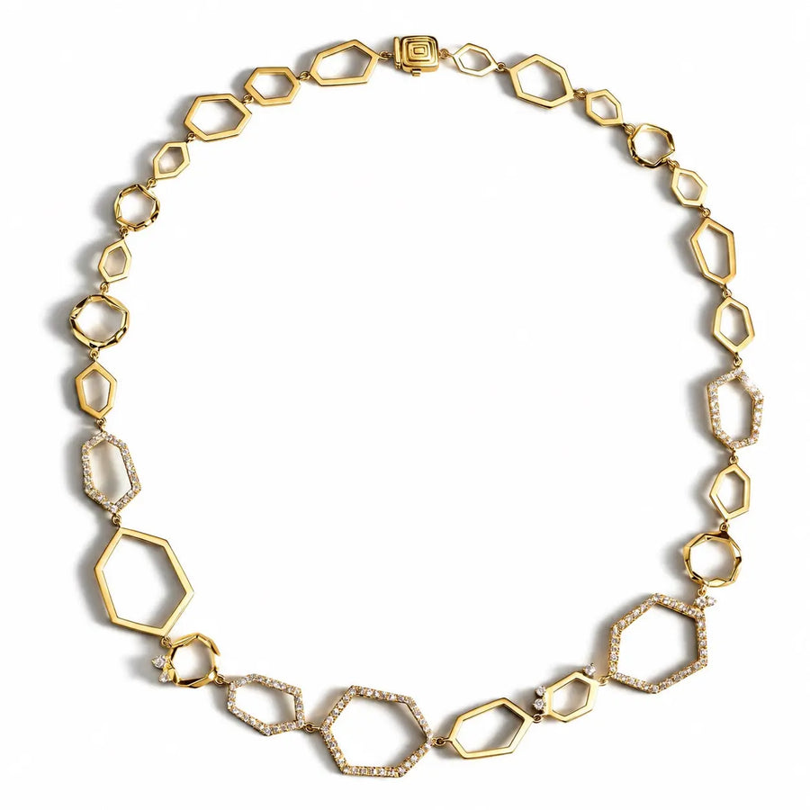 Jackson Teton Diamond Link Necklace Mimi So
