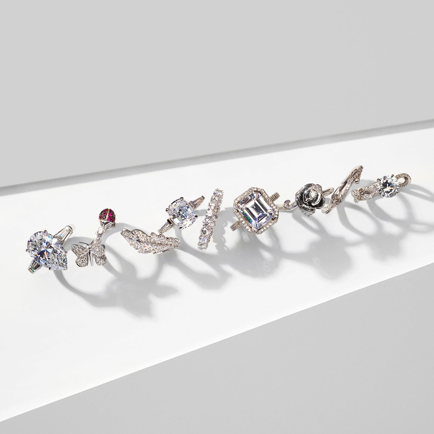 Astor Sapphire Diamond Halo Engagement Ring - Mimi So