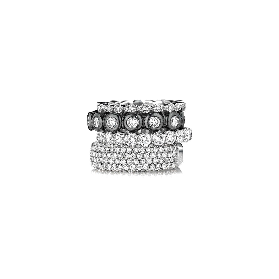 Mimi So Diamond Engagement Rings Stacked