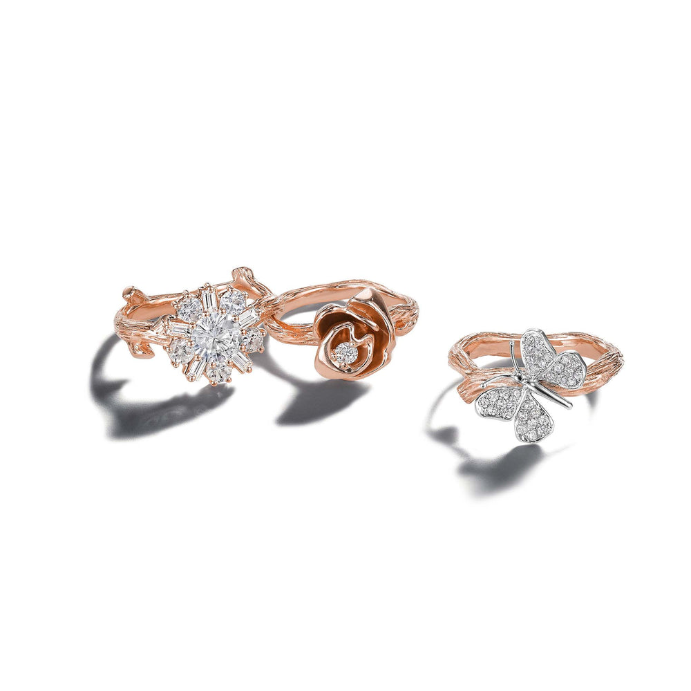 Wonderland 18k Rose Gold Rings