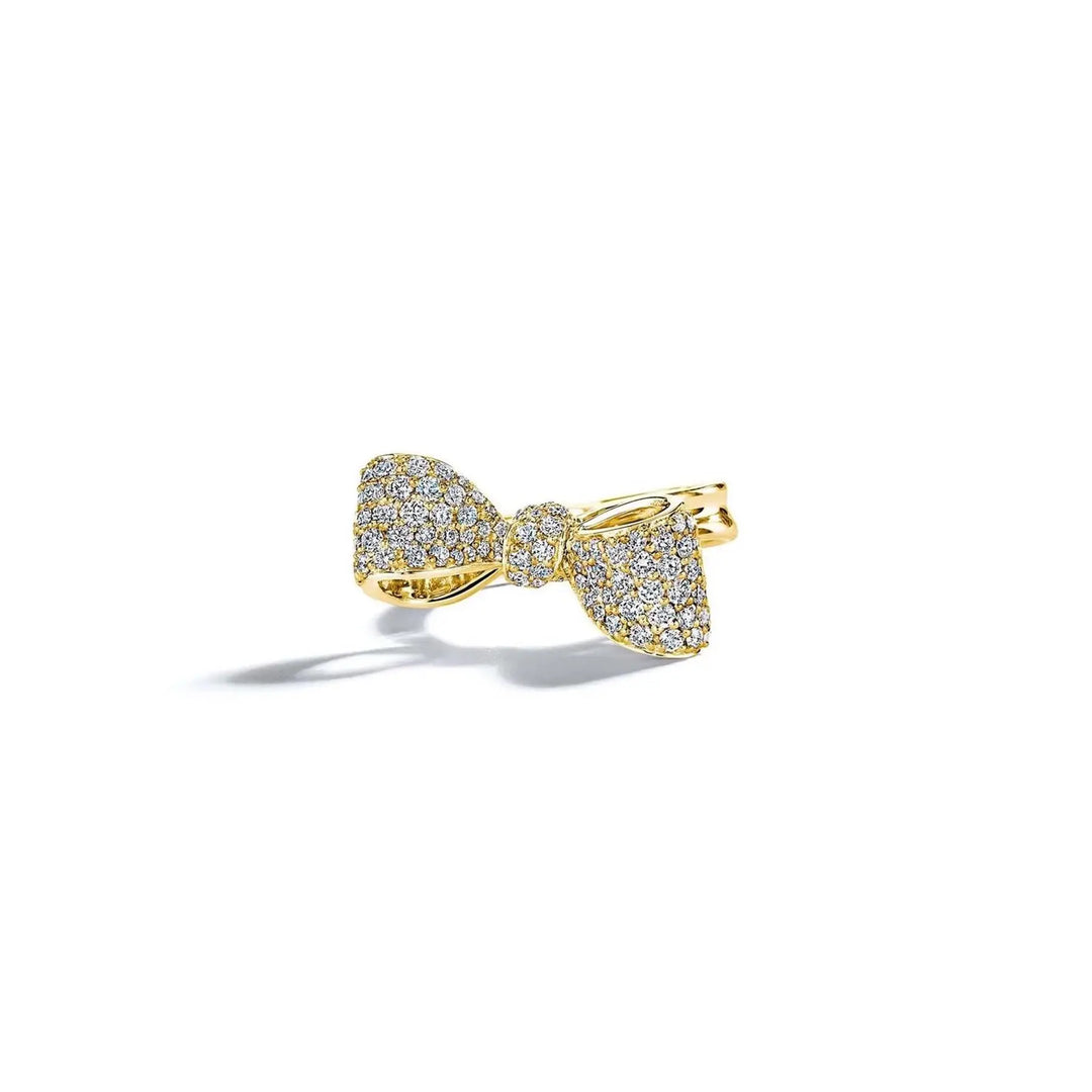 Mimi So Diamond Bow Ring 18k Yellow Gold 