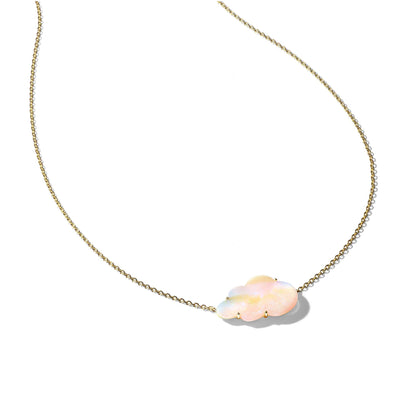 Mimi So Cloud Opal Necklace - Large 18k Yellow Gold