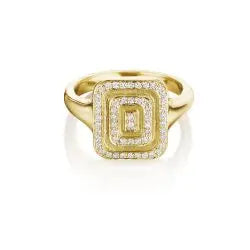 Piece Icon Diamond Ring-Medium Mimi So