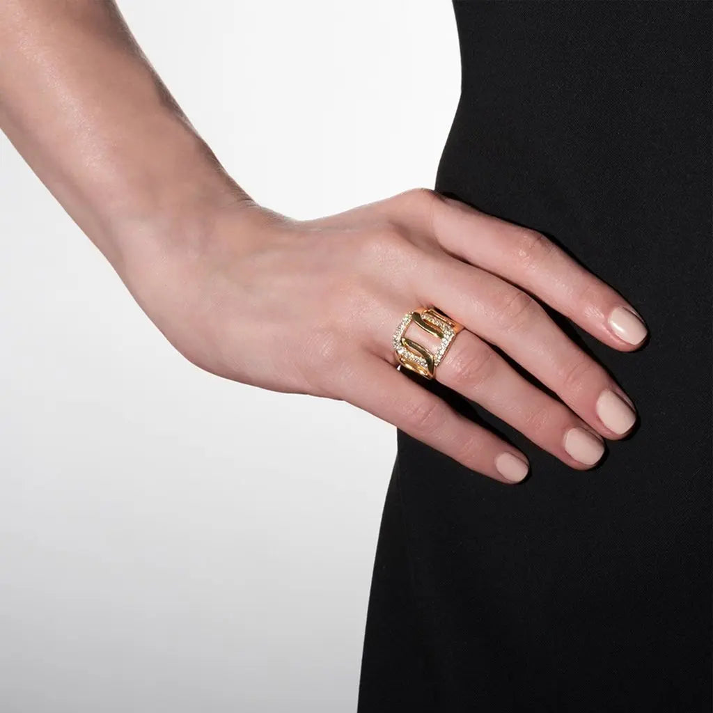 Piece Link Diamond Ring - Mimi So
