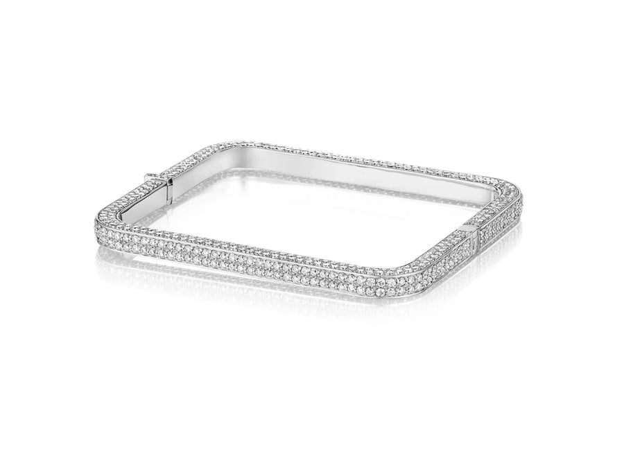 Piece Square 3D Diamonds Bangle Mimi So