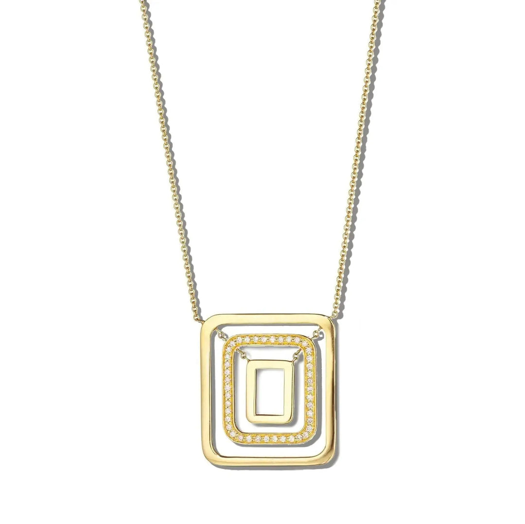 Piece Square Swing Necklace - Medium Mimi So