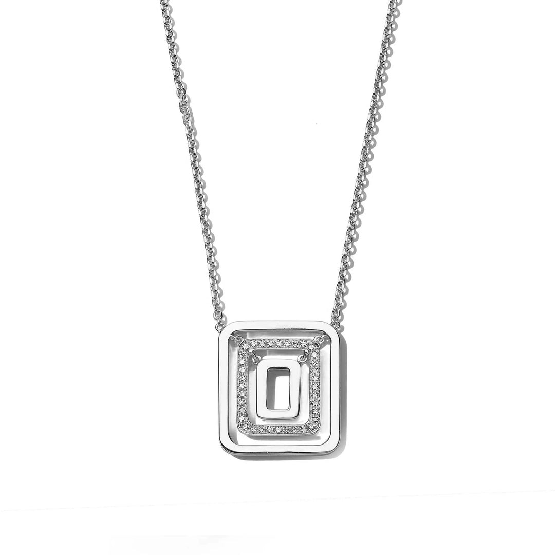 Piece Square Swing Necklace - Mid Mimi So