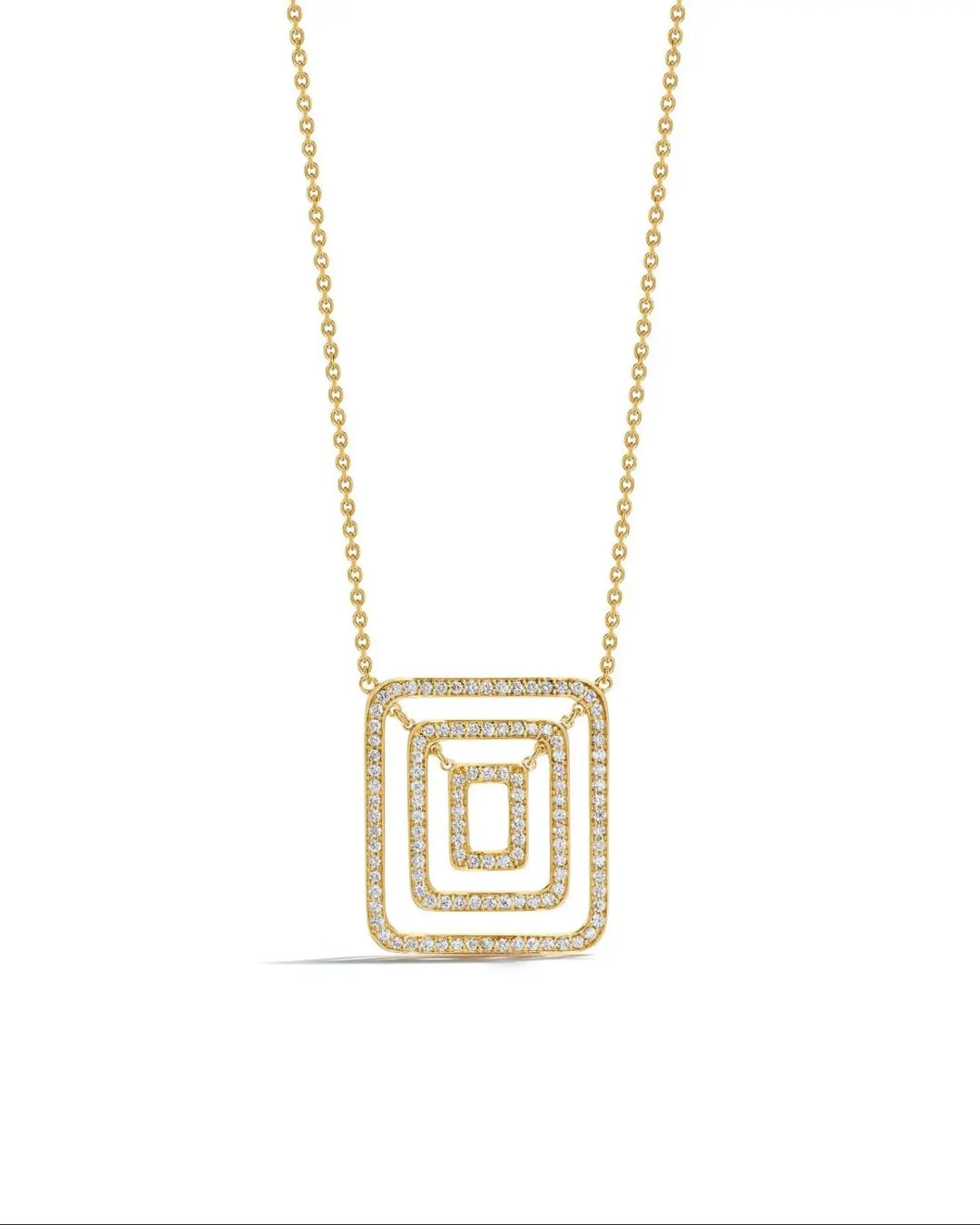 Piece Square Swing Necklace - Mid Mimi So
