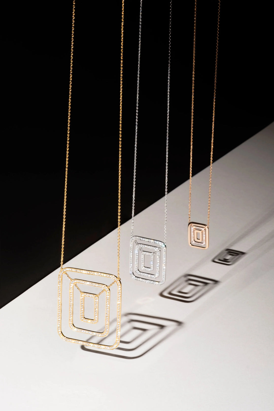 Piece Square Swing Necklace - Mid Mimi So