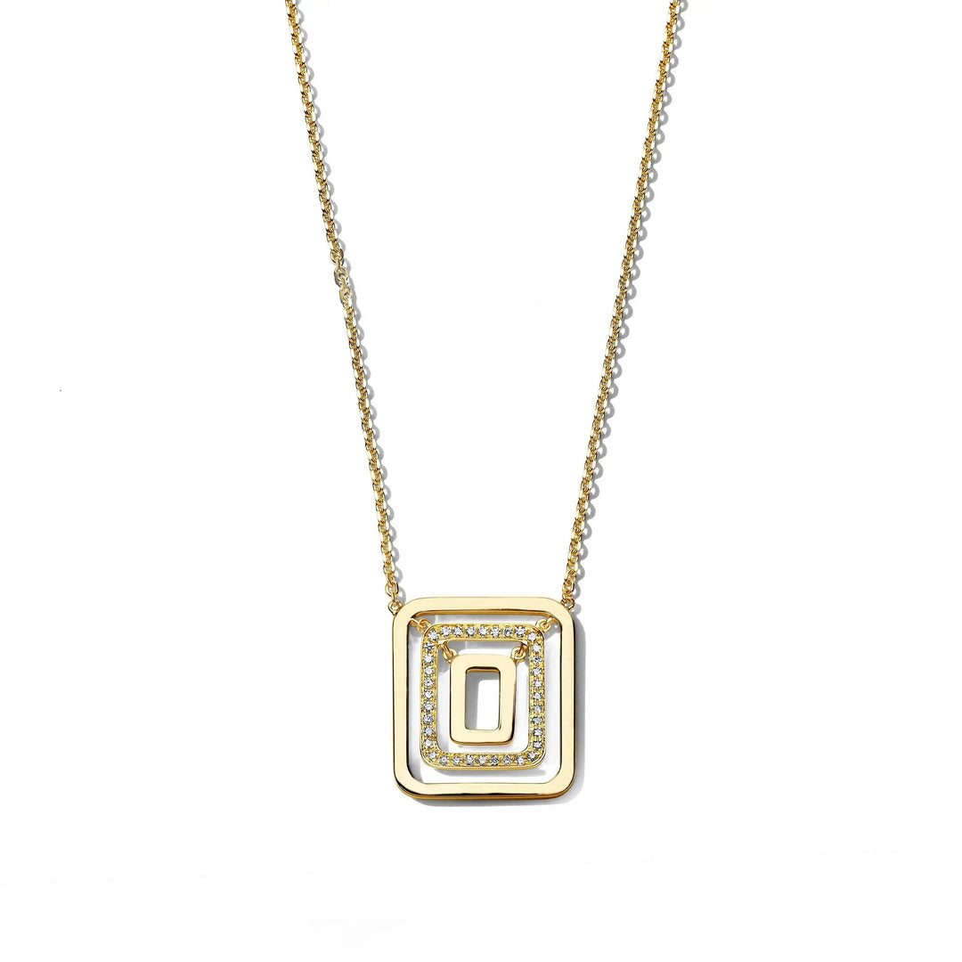 Piece Square Swing Necklace - Small Mimi So