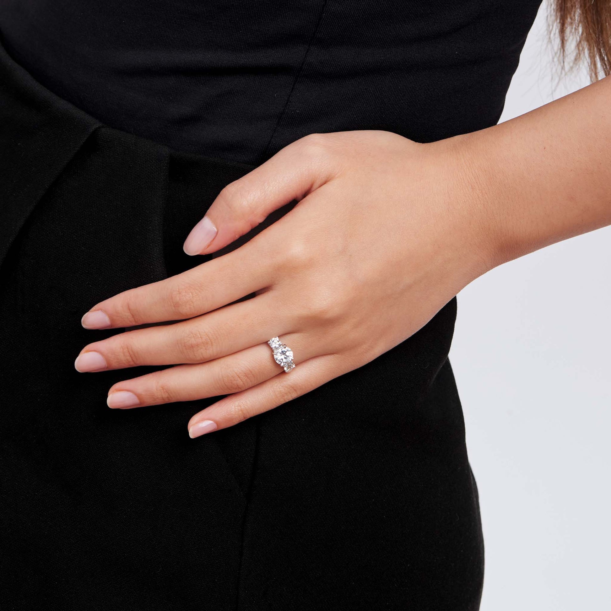 Park Three Diamond Engagement Ring Setting - Mimi So