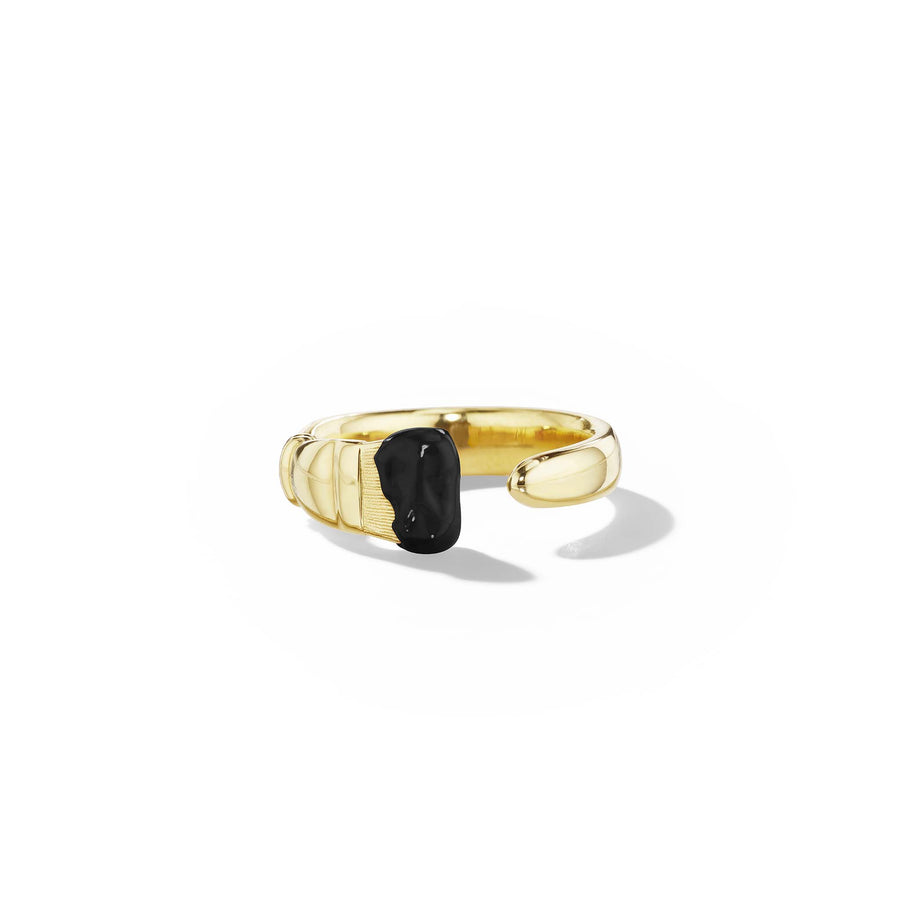 Mimi-So-Black-Enamel-Paintbrush-Ring_18k Yellow Gold