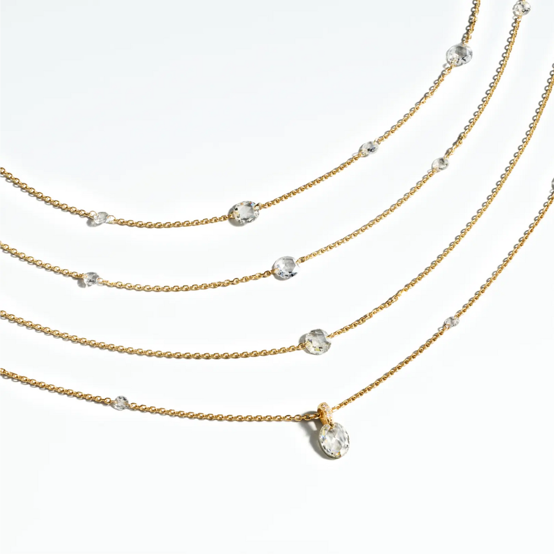 Rosette 6-Station Diamond Necklace Mimi So
