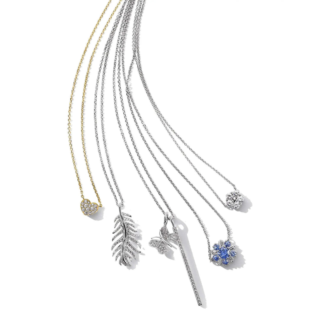 Wonderland Ballerina Flower Sapphire Necklace - Mimi So