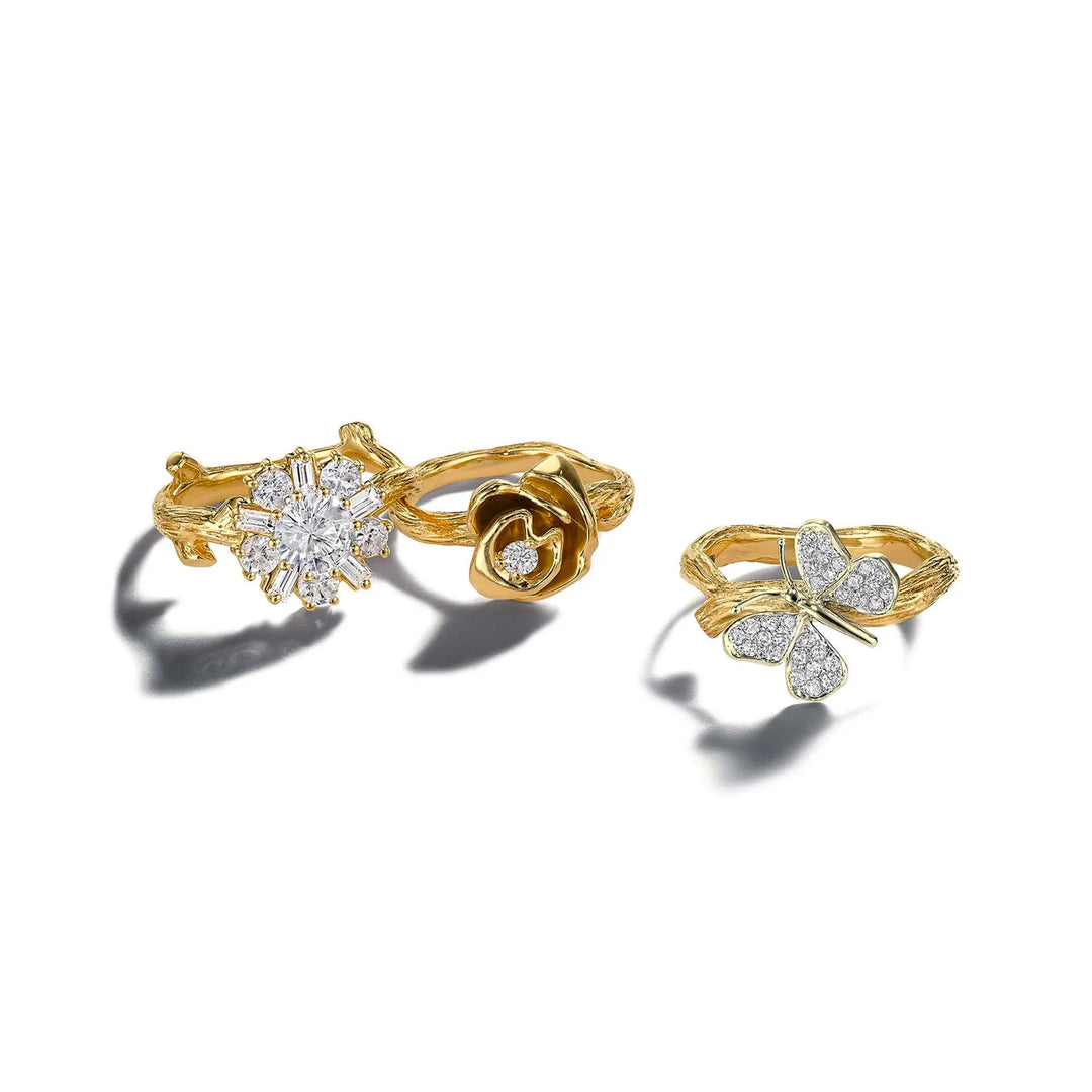 Wonderland Butterfly Diamond Ring Mimi So