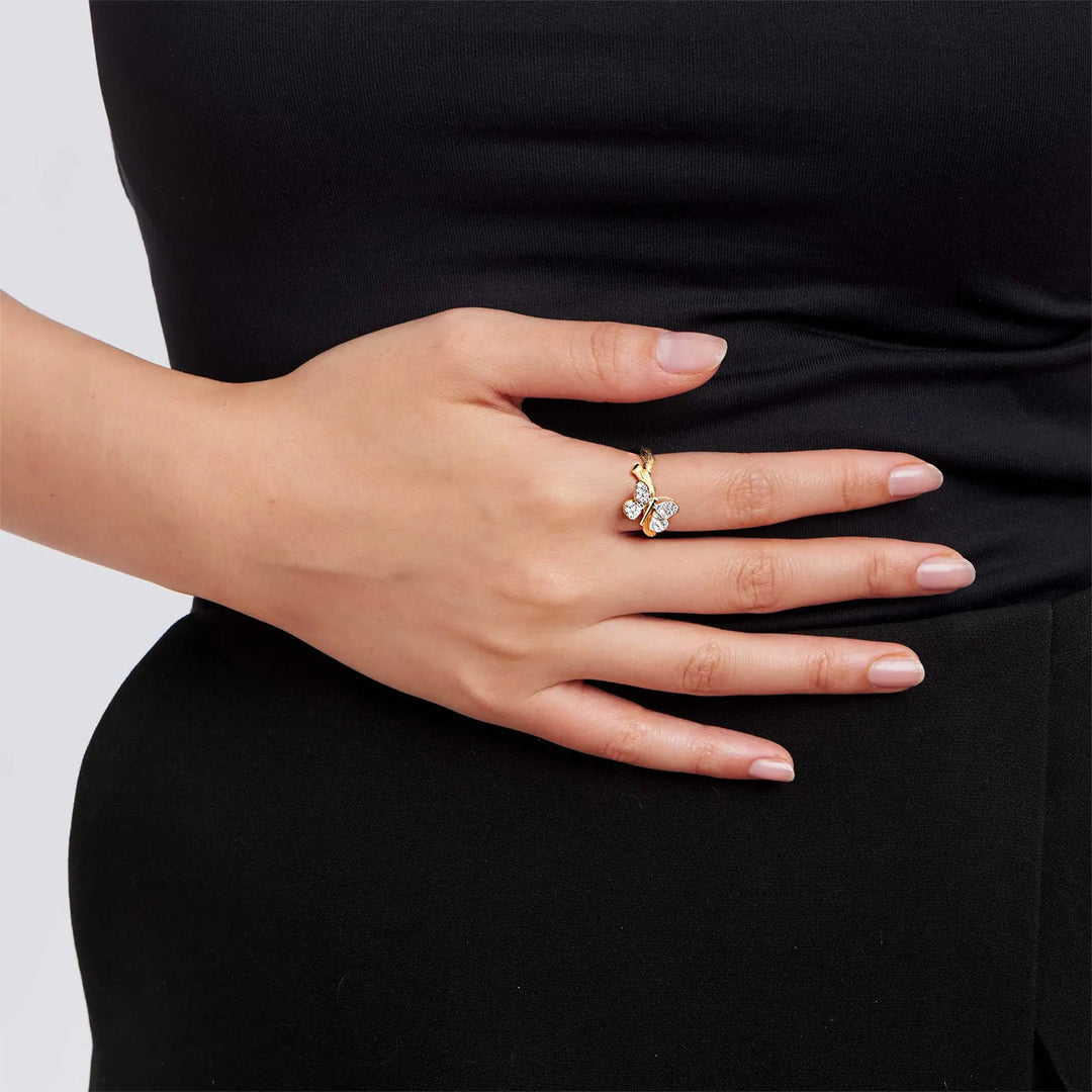 Wonderland Butterfly Diamond Ring Mimi So