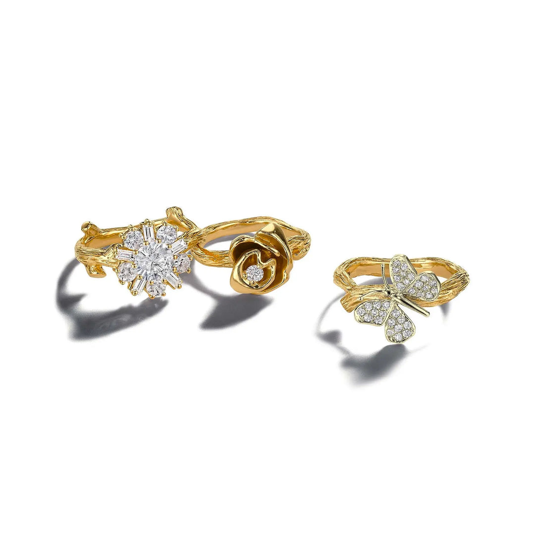 Wonderland Butterfly Diamond Ring Mimi So