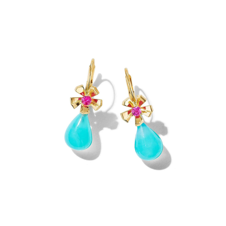 Wonderland Drop Peruvian Opal Earrings Mimi So