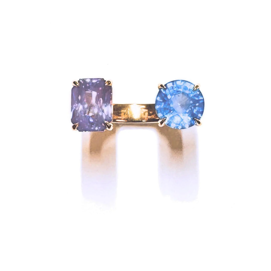 ZoZo Blue Sapphire and Lavender Sapphire Ring Mimi So