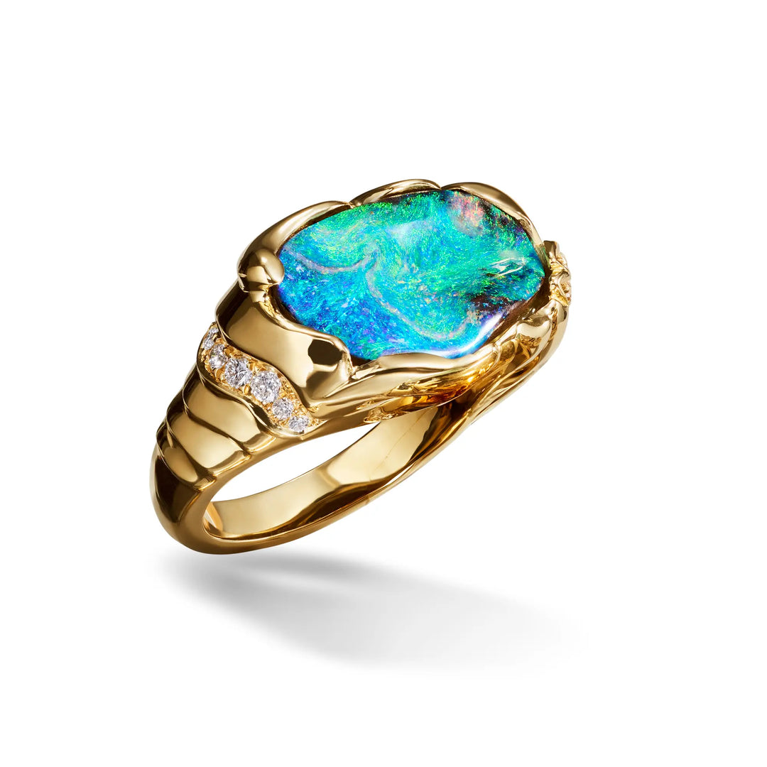 Zozo Boulder Opal Ring Mimi So