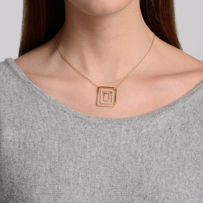 Piece Square Swing Necklace - Small