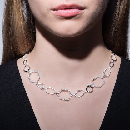 Jackson Multi-Link Diamond Collar Necklace
