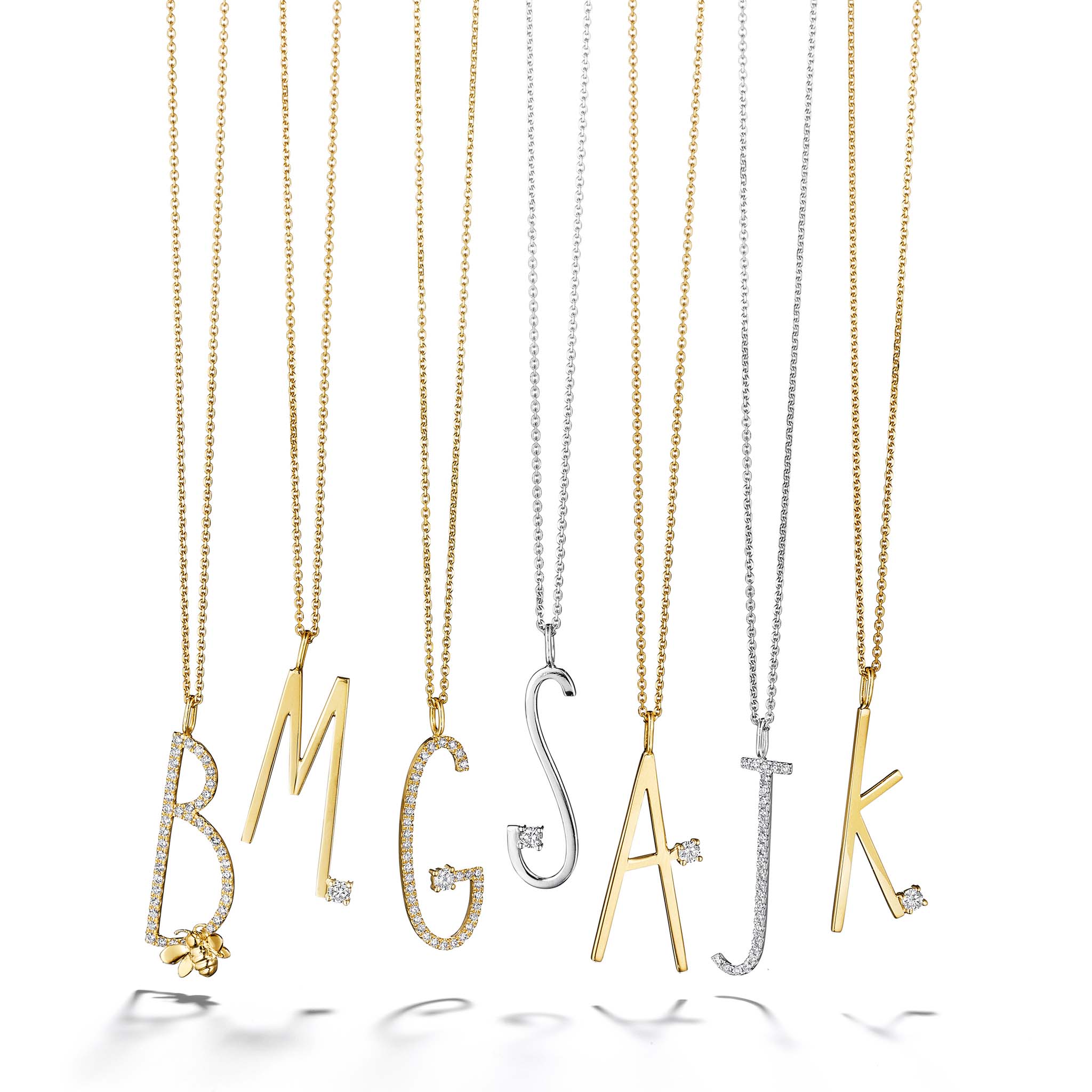 Alphabet on sale m necklace