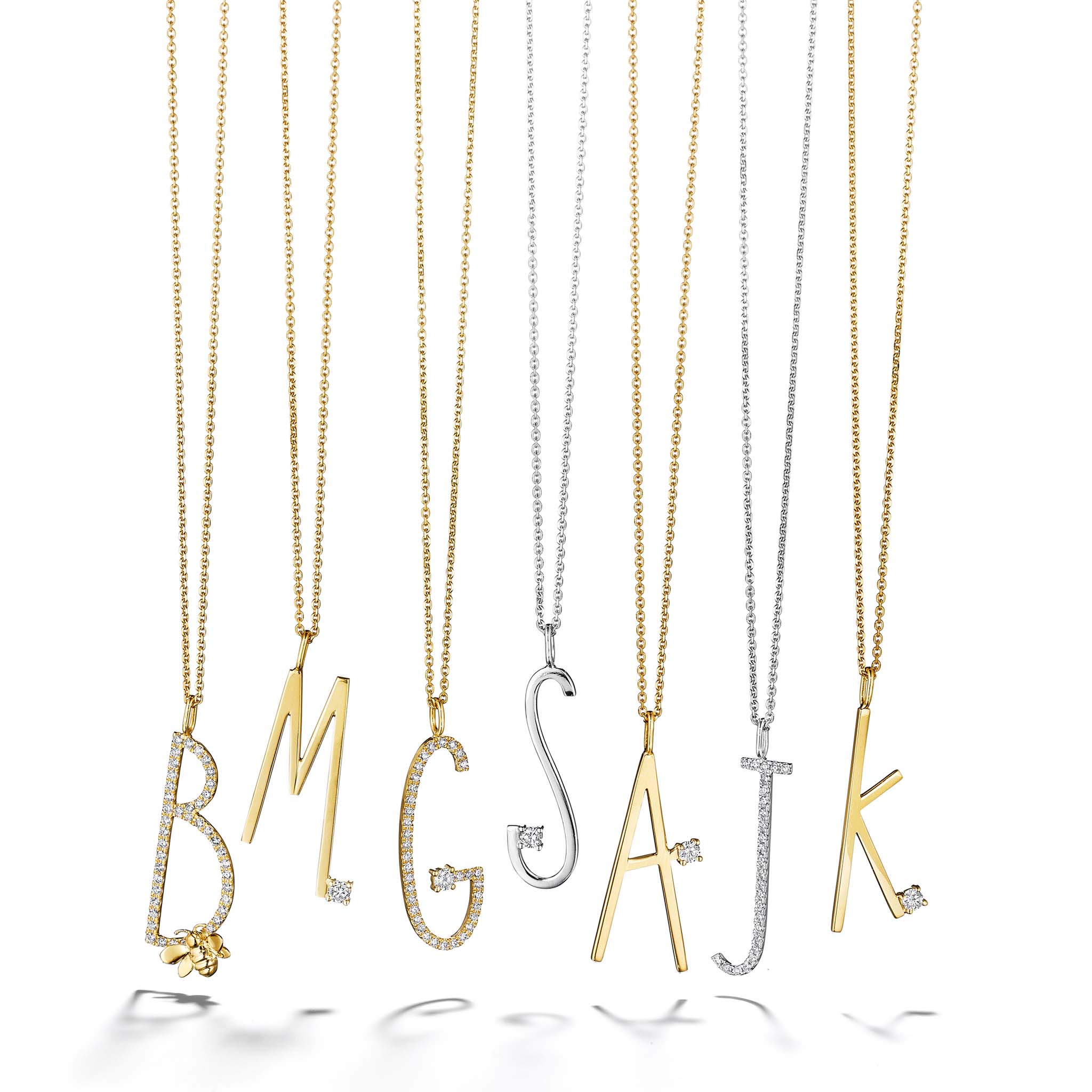 PDPAOLA Gold Plated Mini Letter K Necklace - Jewellery from WILCOX AND  CARTER JEWELLERS UK