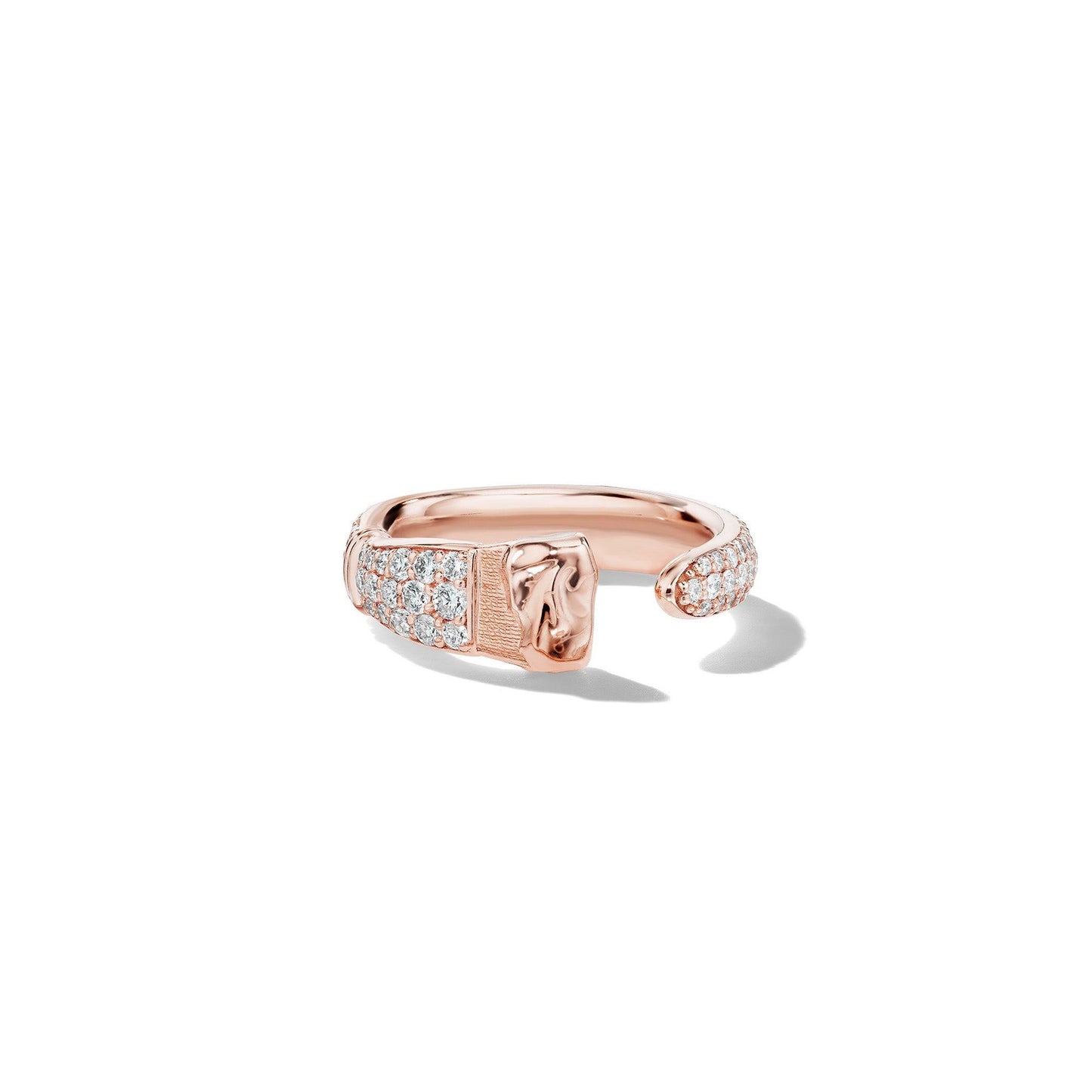 Mimi So Parsons Brush Diamond Eternity Ring – Medium_18k Rose Gold
