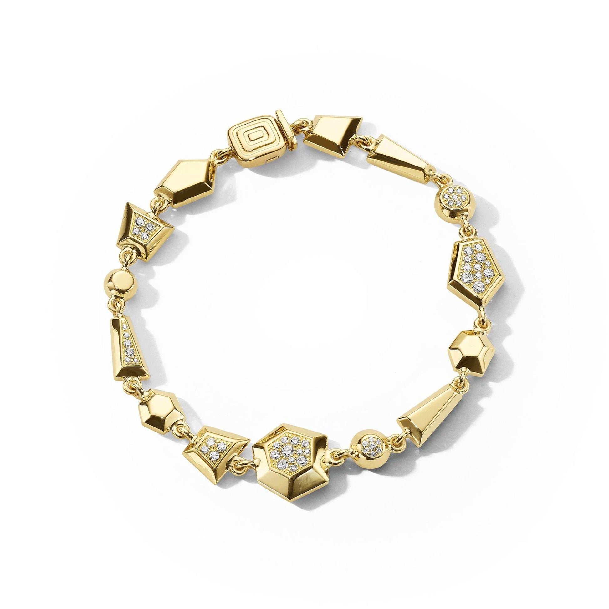 Mimi So Jackson Geometric Multi-Shape Bracelet_18k Yellow Gold