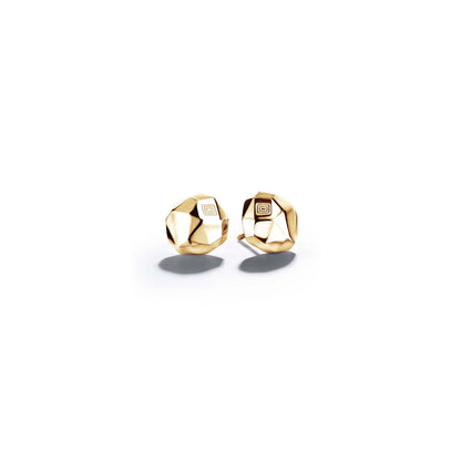 Jackson Switch Gold Faceted Studs_18k Yellow Gold