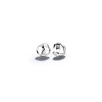 Jackson Switch Gold Faceted Studs_18k White Gold